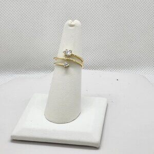 Brand New Sterling Silver 925 twist design Gemstones Ring